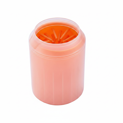 Clear Orange Paw Cup