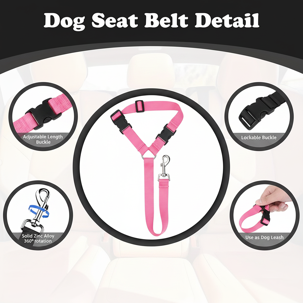 Pink Collar & Leash
